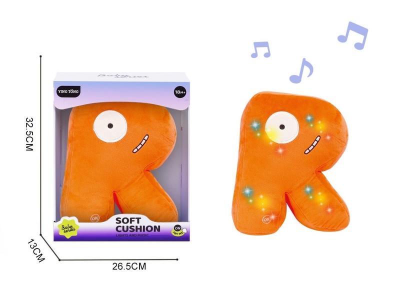 Alphabetic Plush Soothing Pillow - R