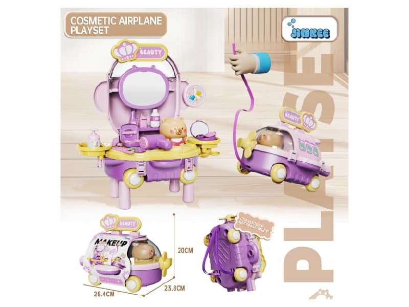 Mini-Airplane Pretend Play Make Up Set