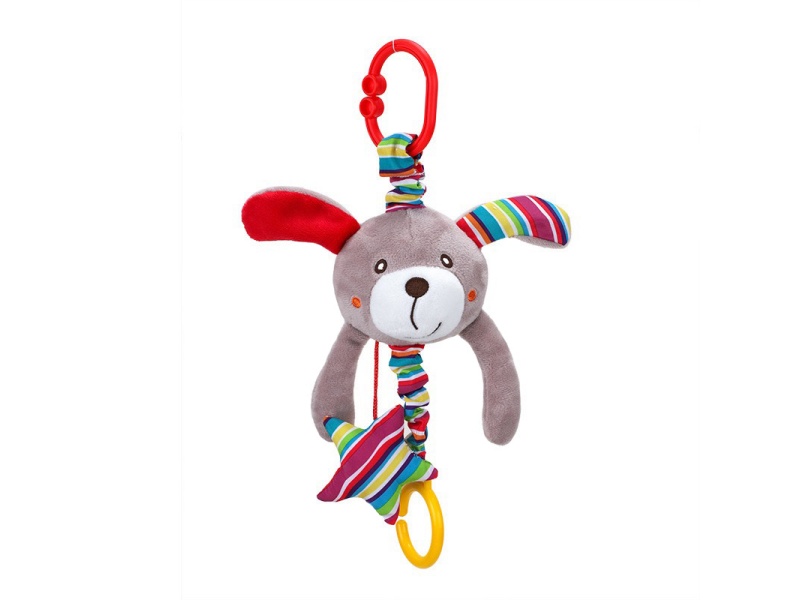 Puppy Bell Plush Baby Pull Ring