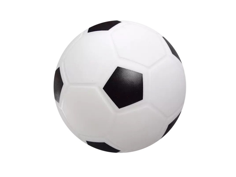 A 15Cm Pvc Black And White Block Football