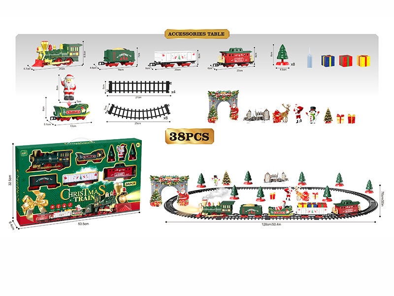 Christmas Rail Train 38pcs