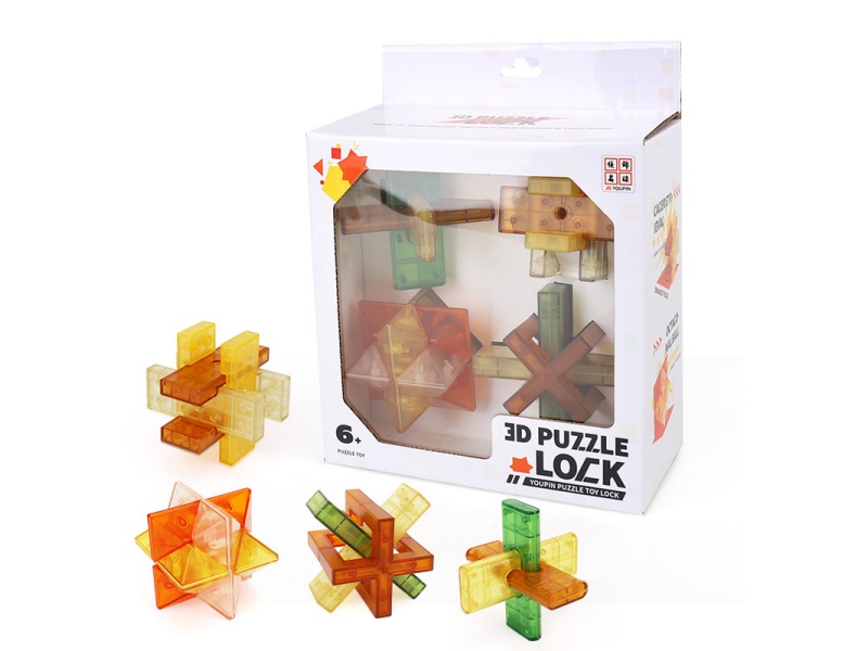 Four Sets Of Lu Ban Lock Sets