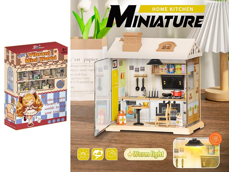 Spray Roof Home Kitchen DIY Miniature Scene Toys 102PCS