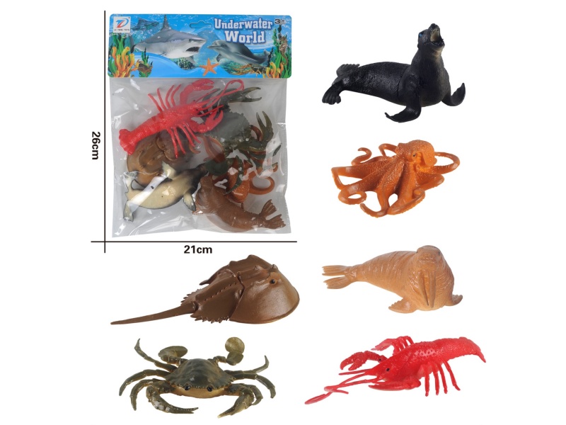 Pvc Simulates Ocean 6Pcs