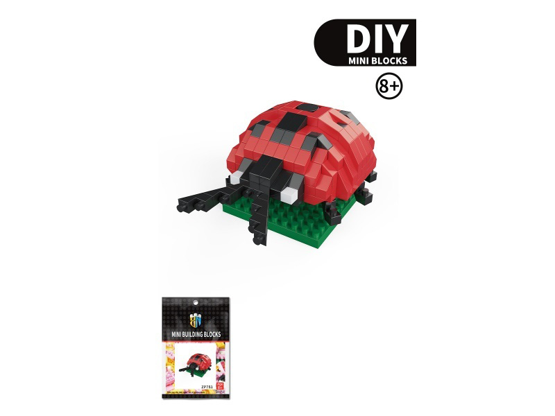 Seven-Star Ladybug Building Blocks Insect Series 218PCS