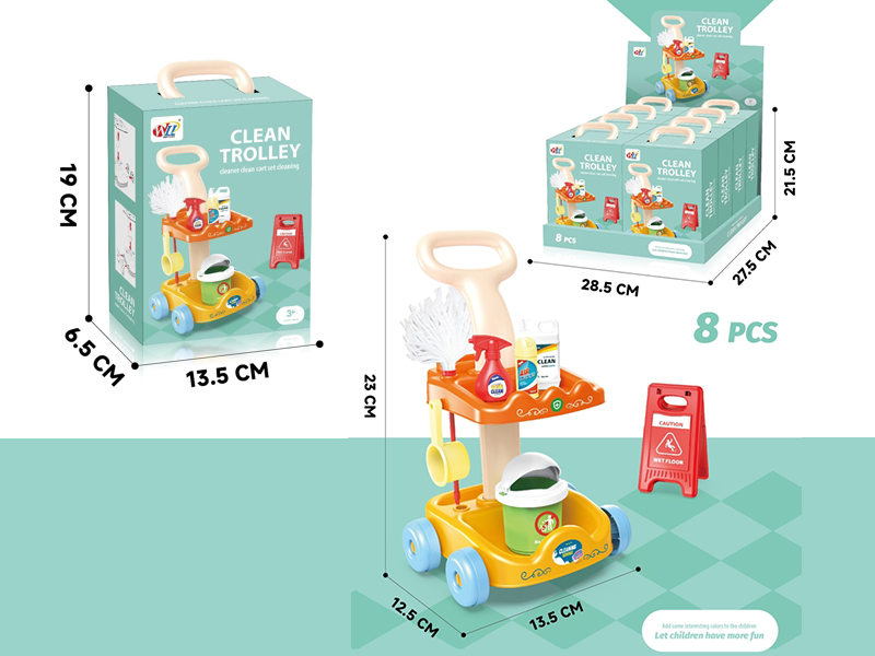 DIY Clean Cart Set 8pcs