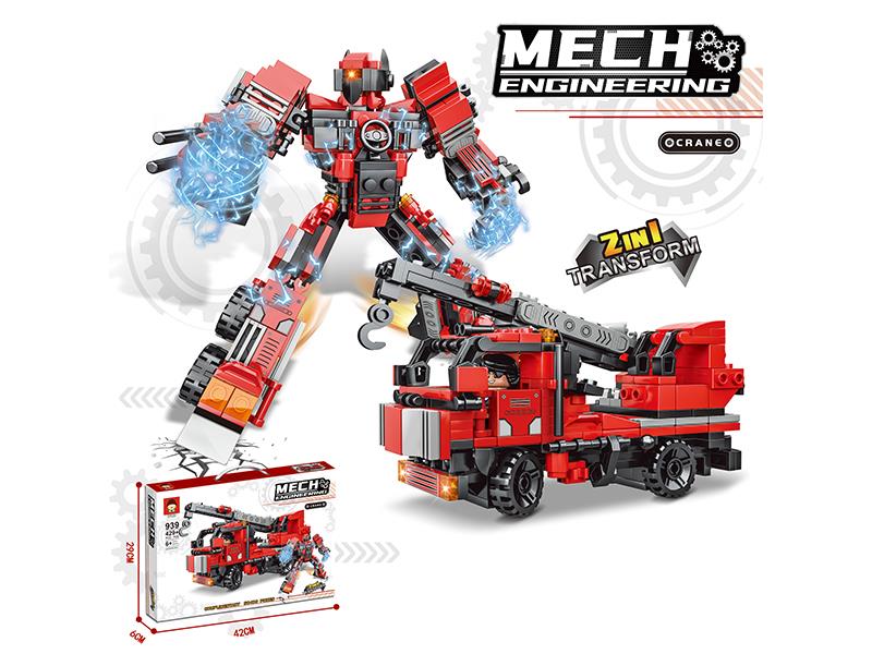 429+PCS Crane Mecha Building Blocks