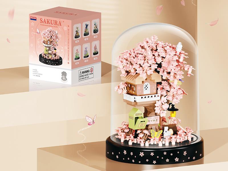 Sakura Fairy Tale Treehouse Building Blocks 699PCS