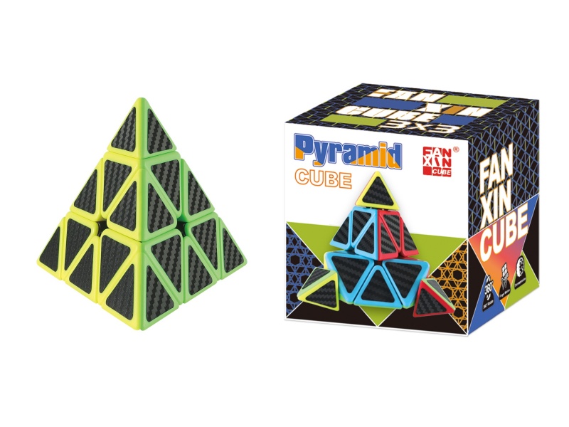 Carbon Fiber Version Pyramid Magic Cube