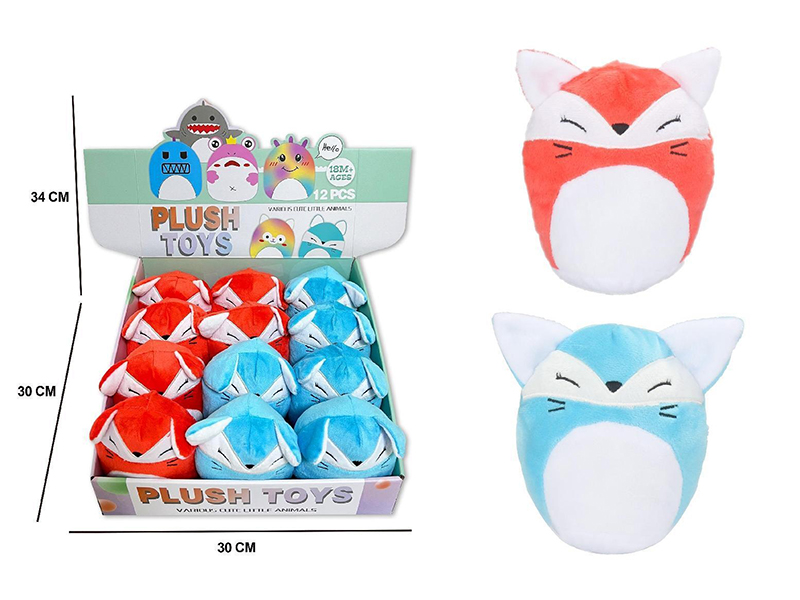 Shake It Up Plush Fox Soothing Toys 12pcs