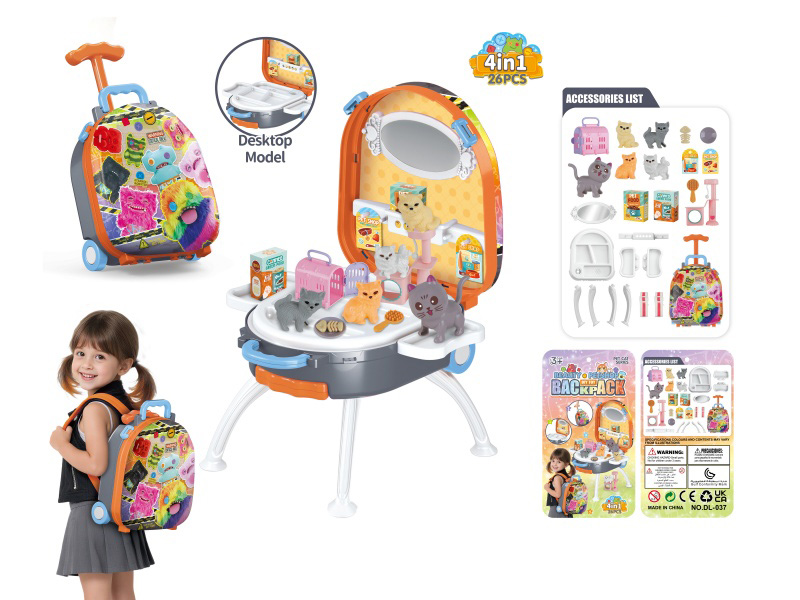 4-In-1 Hand-Held Handle Alloy Backpack Set For Mengya Monster Pet Cat, Infringement