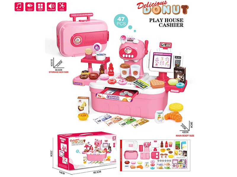 Dessert Shop Cashier Pretend Play Toy 47pcs
