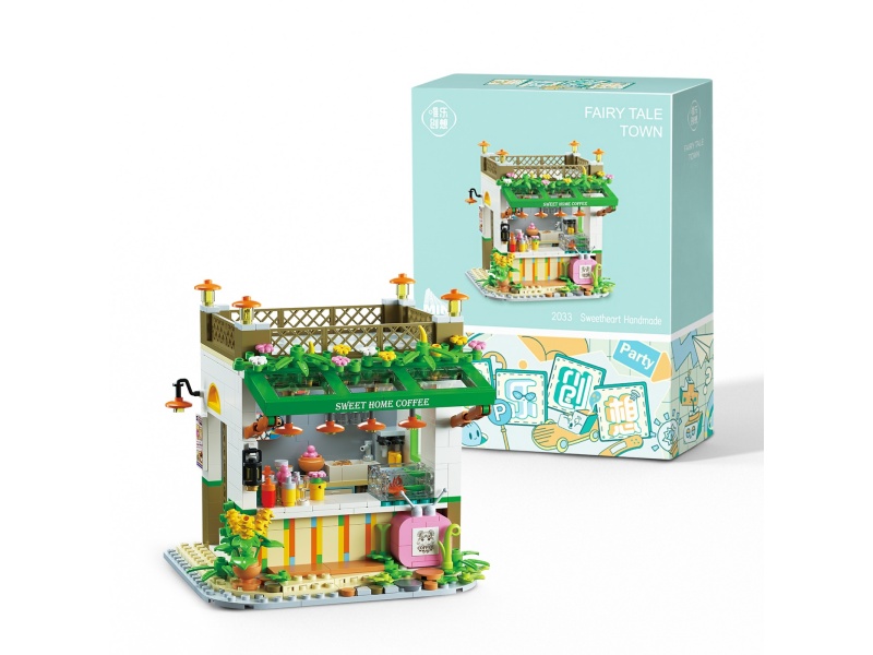 Sweet Home Coffee Shop Building Blocks 643pcs