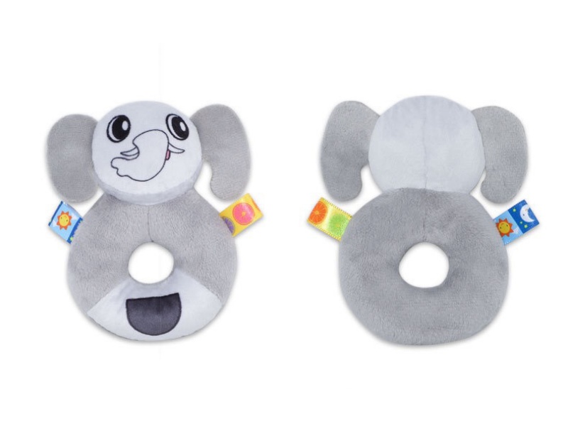 Elephant Baby Soothing Plush Rattle