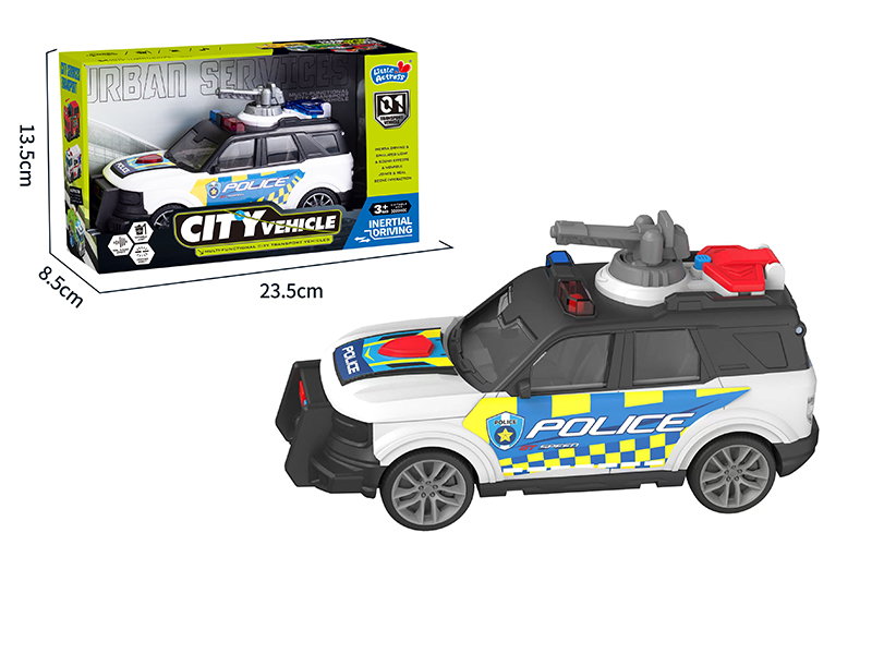 Friction Car With Sound And Light(Police Car)