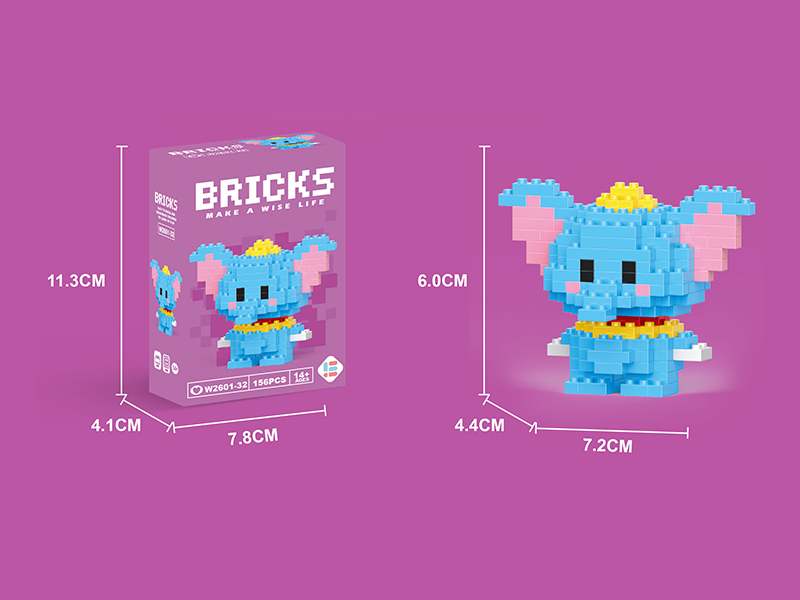 Mini Elephant Building Blocks 156PCS