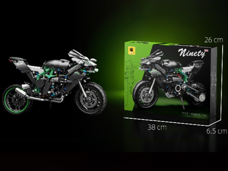 1:8 Kawasaki H2 Motorcycle Building 806pcs