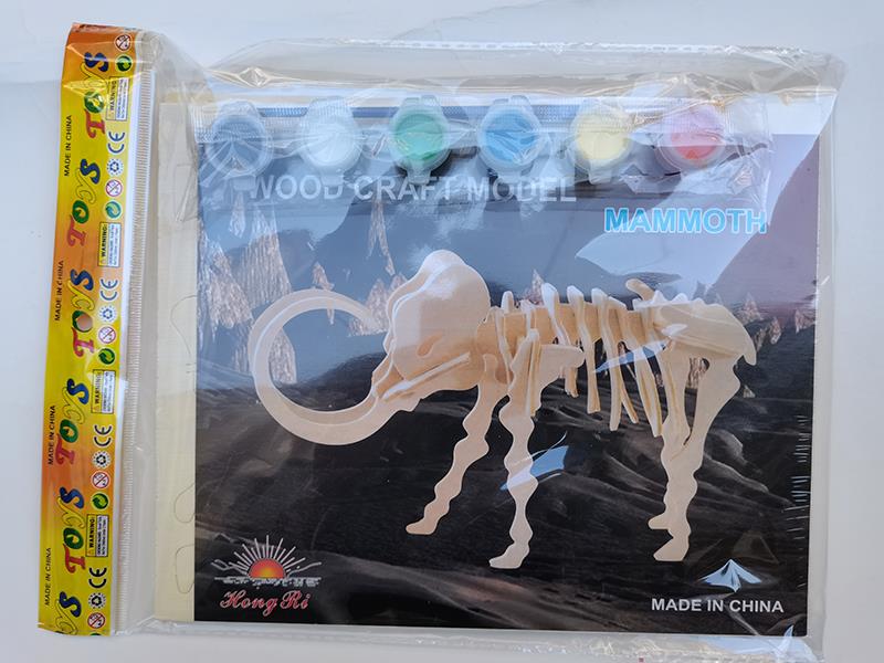 3D Wooden Puzzle DIY Color Drawing Toy