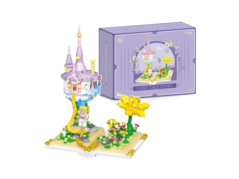 Building Blocks: 610 Pieces Of Flower Sea Castle