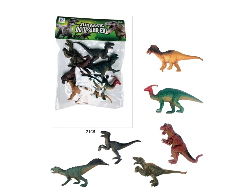 Pvc Simulation Dinosaur 6Pcs