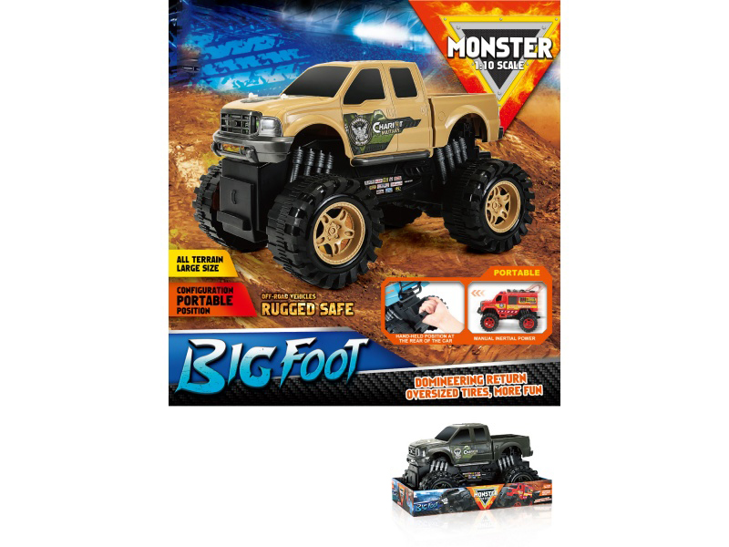 Inertial Monster Military Pickup Truck 1:10