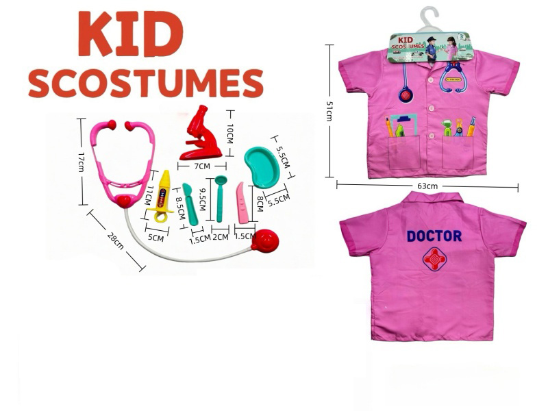 Diy Clothing Role-Playing Doctor + 7-Piece Set (Thickened) Powder