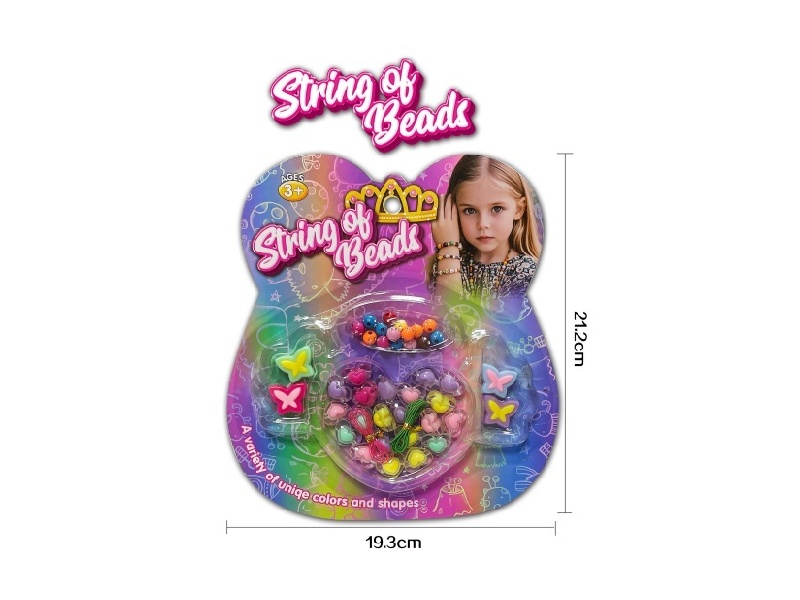 Love Point Diamond Beads, Transparent Beads, Double-Color Bead Sheets