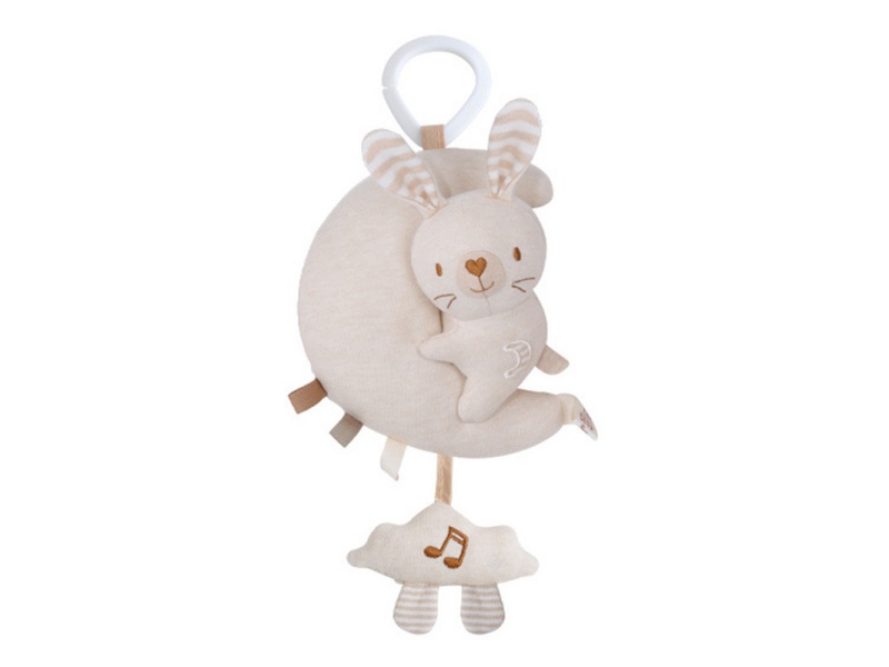 Musical Little Rabbit Baby Soothing Plush Pendant
