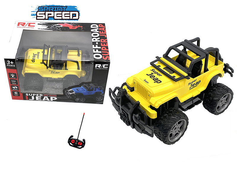 1:18 4-Channel Remote Control Wrangler Jeep Off-Road Vehicle With Headlight