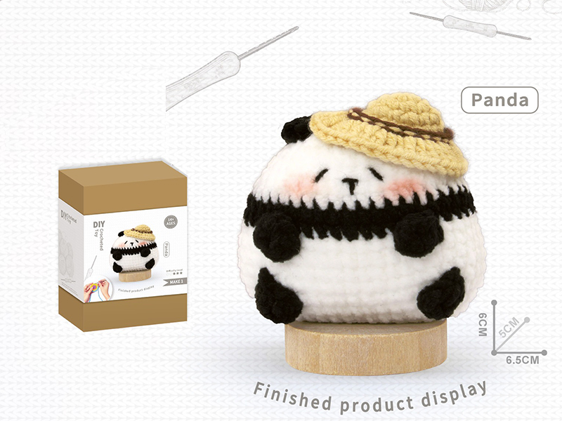 DIY Crochet Toy Panda Decoration(Including Making Tools)