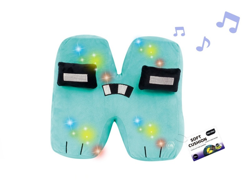 Alphabetic Plush Soothing Pillow - H