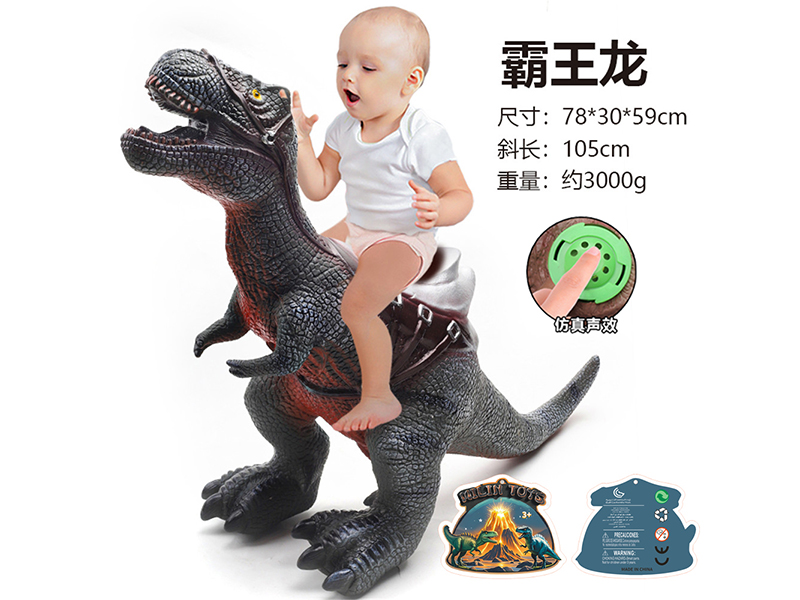 Vinyl Dinosaur Ride Toy - Tyrannosaurus Rex(With IC)