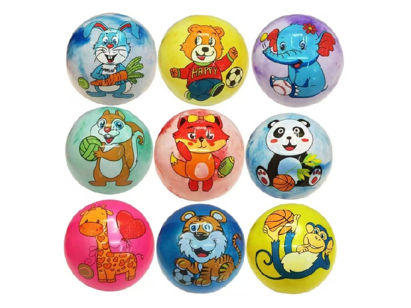 9-Inch Cartoon Animal Label Ball