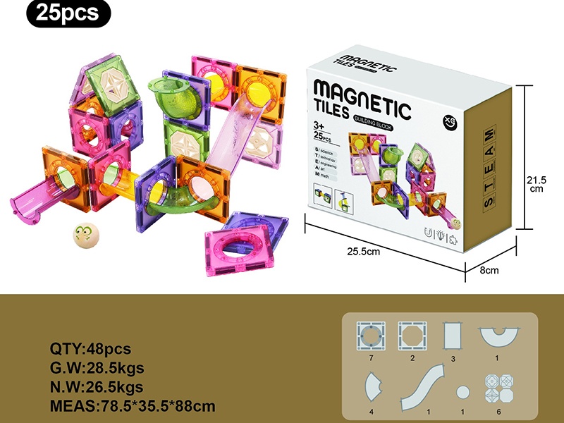 Magnetic Tiles Building Blocks 25PCS