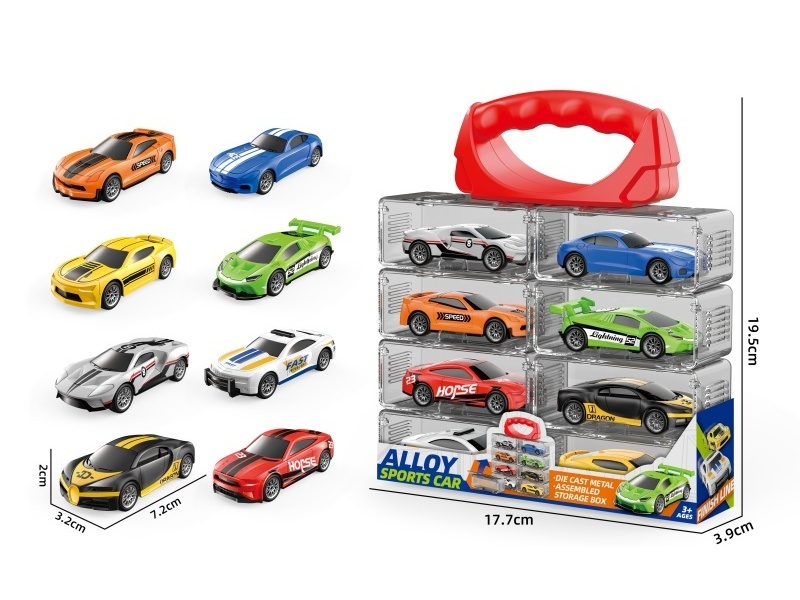 1:64 Force Alloy Car (8 Pieces)