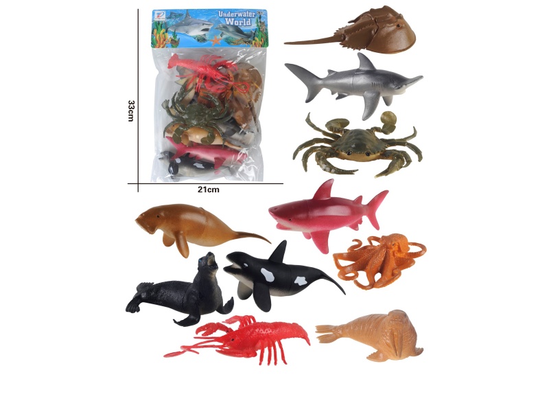 Pvc Simulates Ocean 10Pcs