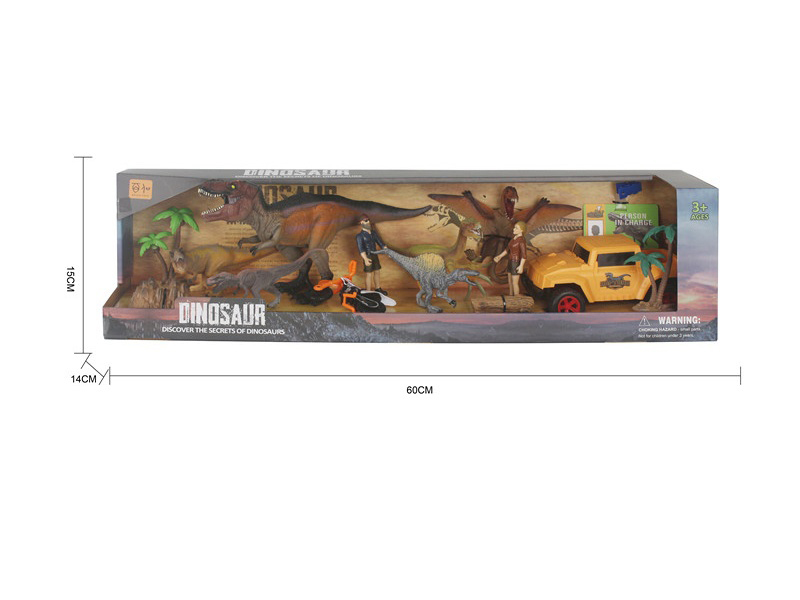 Dinosaur + Character Accessories Scene Set (2 Mixed Sets)
