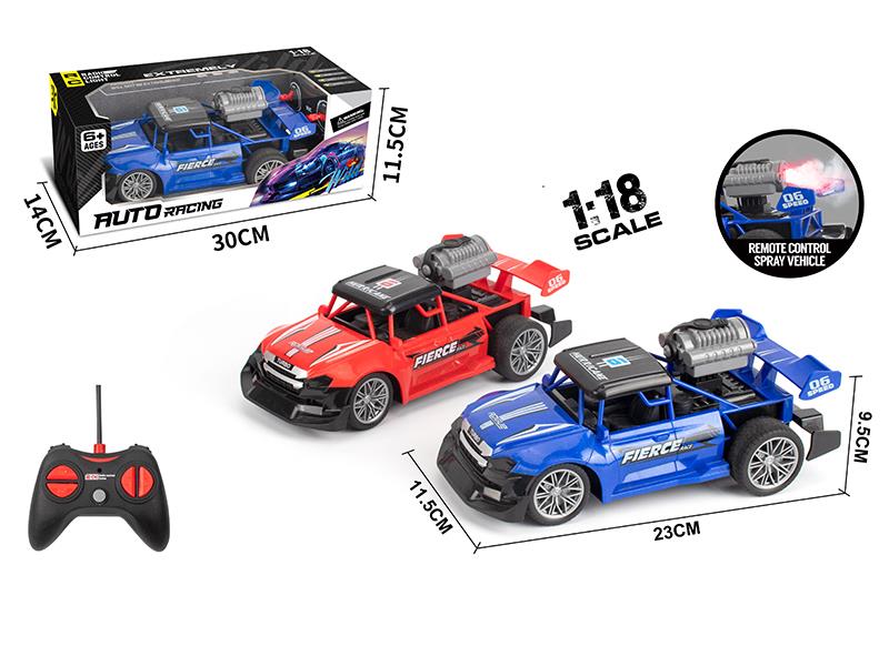 1:18 5-Channel Remote Control Spray Car