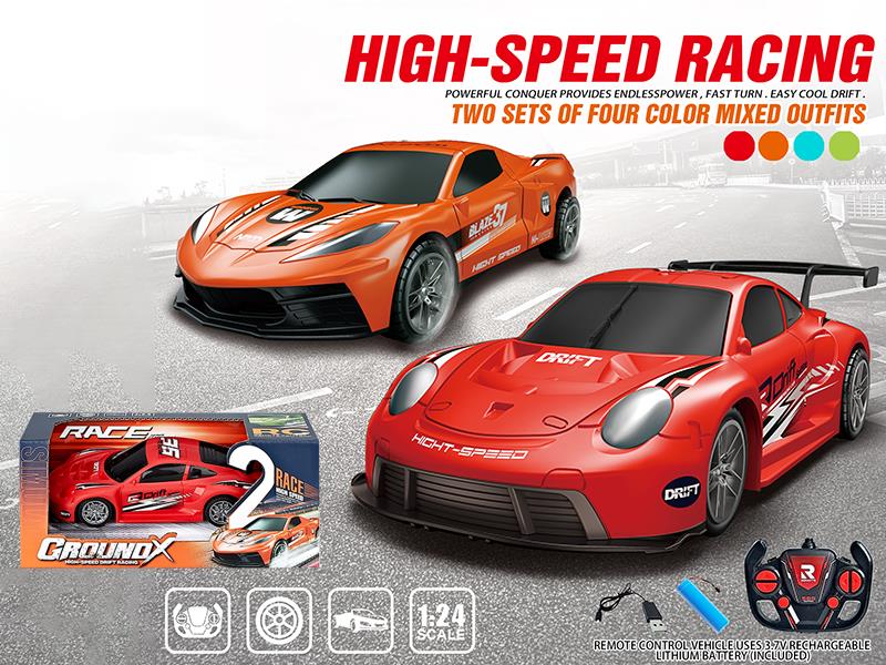 1:24 27Mhz 4-Channel Remote Control Simulated Porsche/Lincoln Sports Car