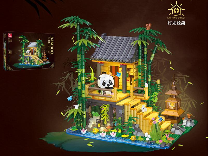 Bamboo House Building Blocks 1945pcs