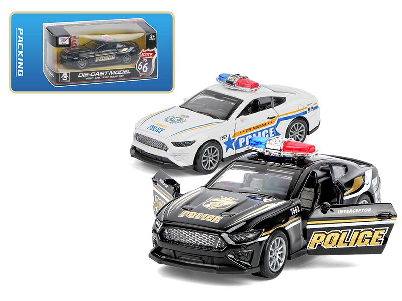 1:32 Pull Back Open The Door Alloy Police Car(1PS)