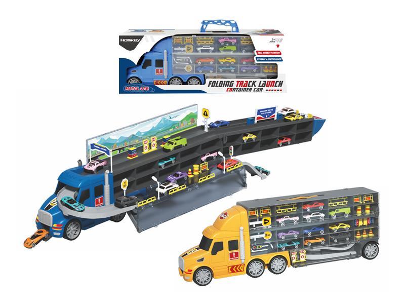 Slide Foldable Ejection Container Truck