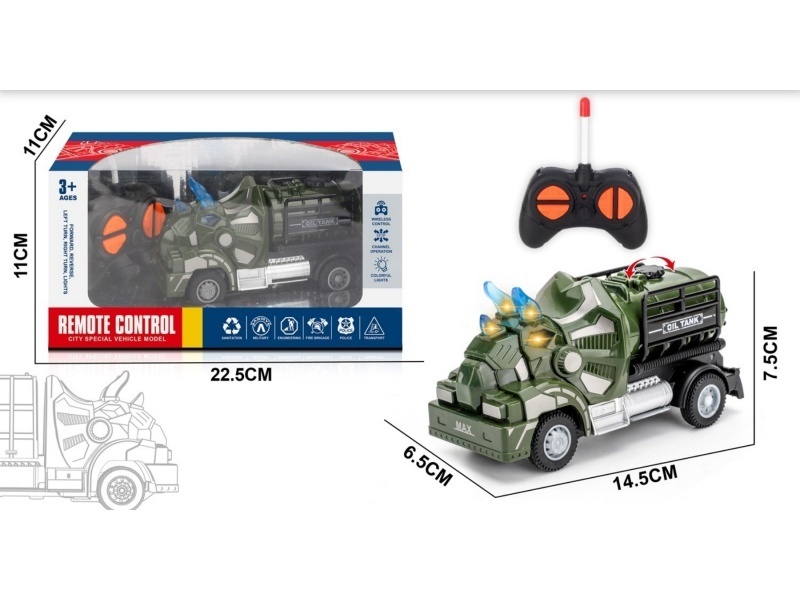 The Four-Way Triceratops Remotely Controls The Transportation Of Military Oil Tanks