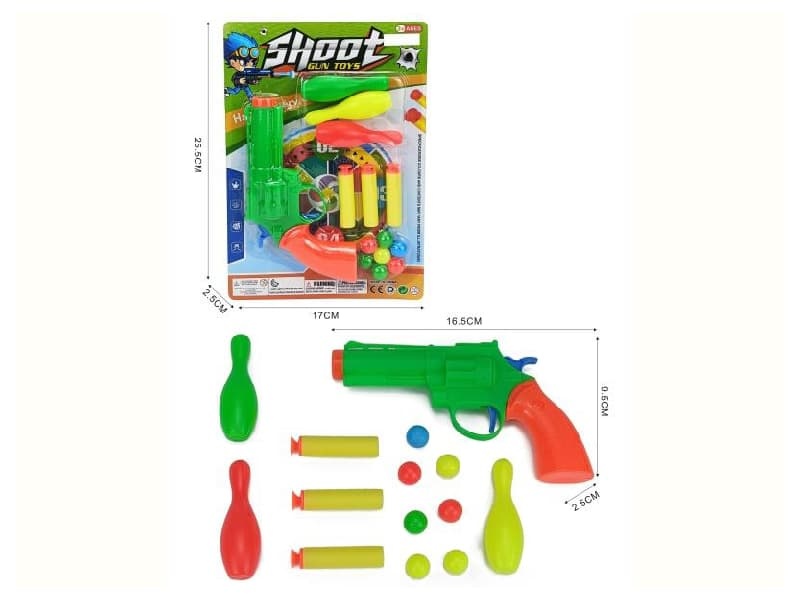 Table Tennis Soft Ball Dual-Function Revolver With Bowling Ball