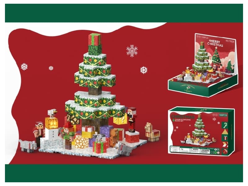 Magnetic Building Blocks-Christmas Tree (Scene display box)