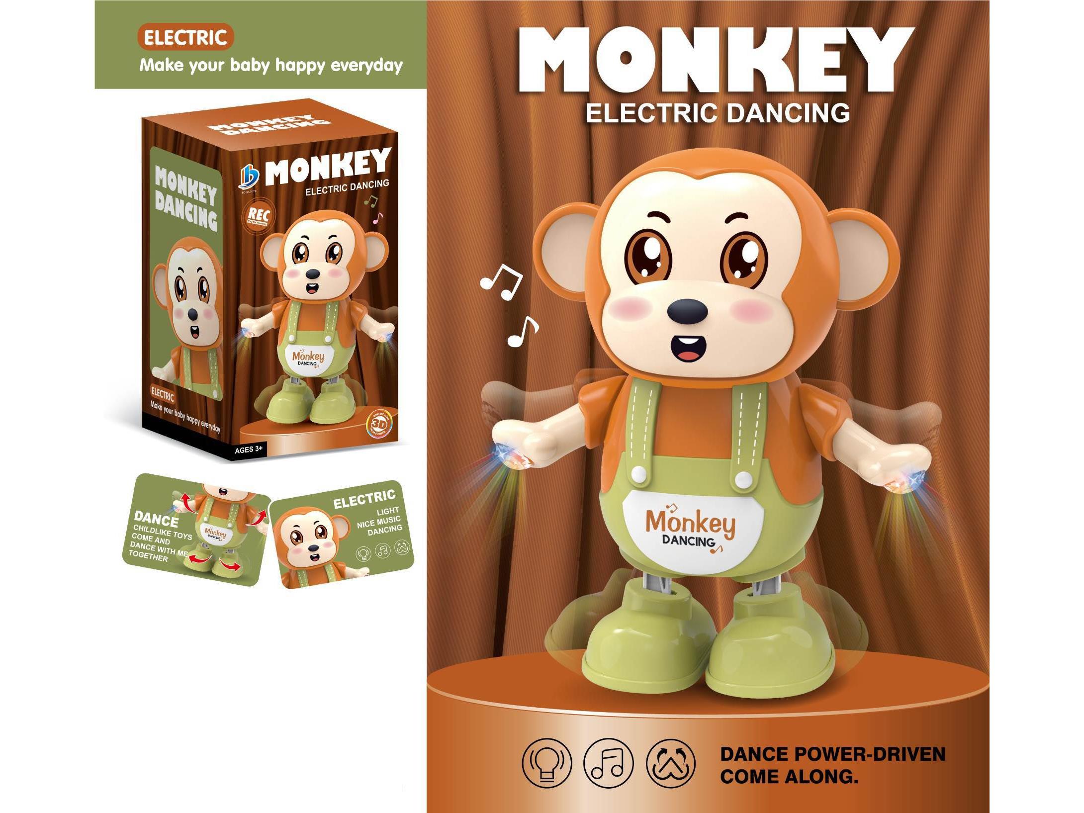 Electric Dancing, Light, Music, Monkey