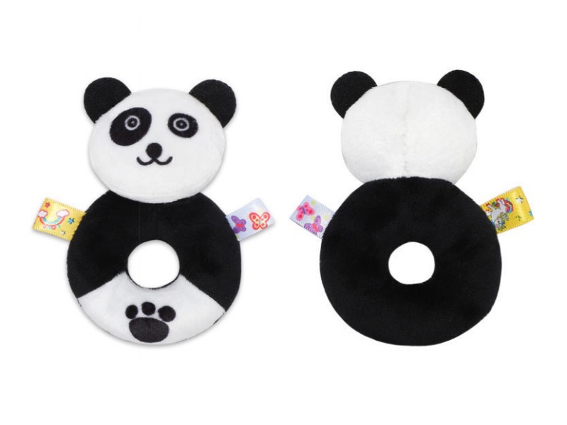 Panda Baby Soothing Plush Rattle