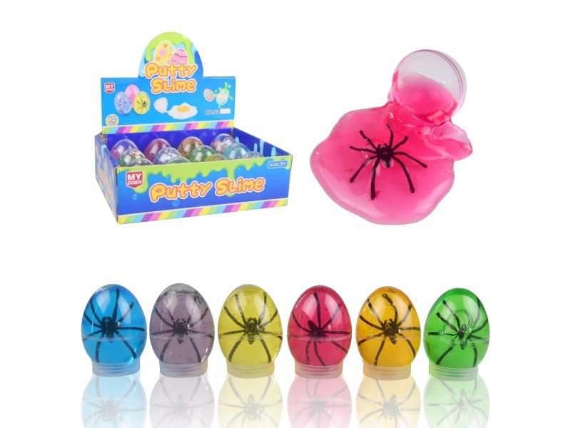 Crystal Mud Egg Slime Halloween Day Spider Putty
