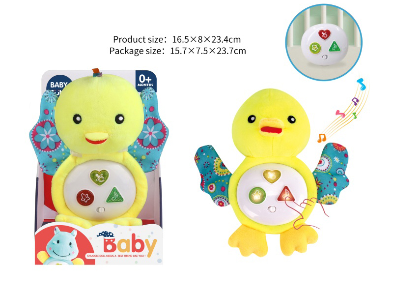 Plush Soothe Bird With Light And Music