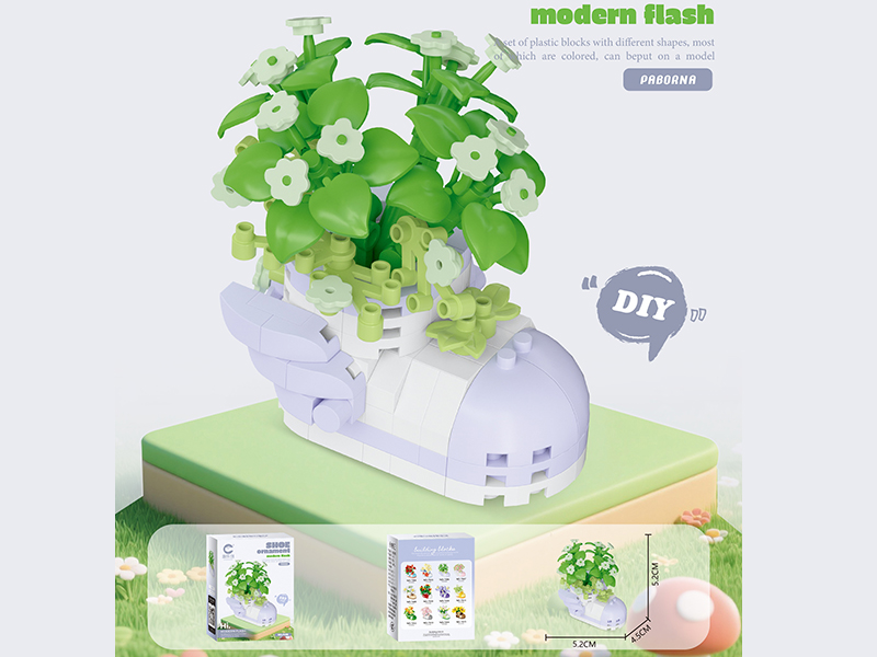 Androsace Umbellata Shoe Ornament Building Blocks 167PCS